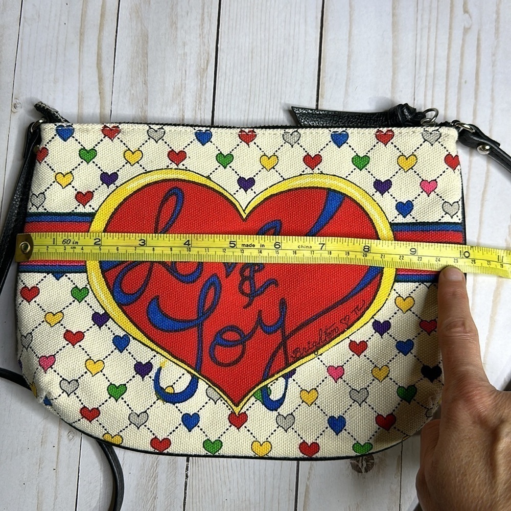Brighton Love & Joy canvas crossbody purse - Picture 13 of 16